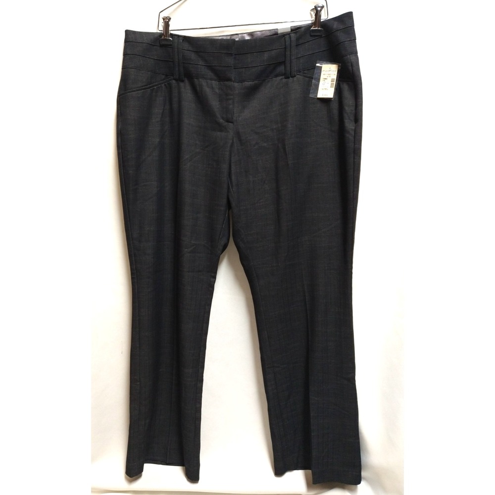 WOMENS MAURICES BRAND SLACKS, SIZE 16, CHARCOL GRAY, FAUX POCHETS, STYLISH